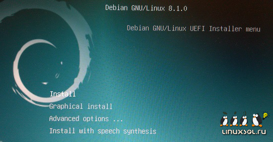 Установка linux debian